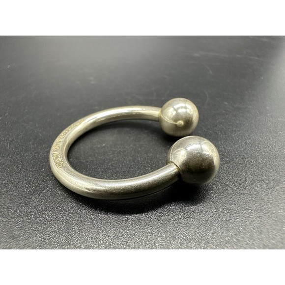 2001 Tiffany & Co 925 Sterling Silver Horseshoe Key Chain Key Ring Fob - Picture 3 of 9